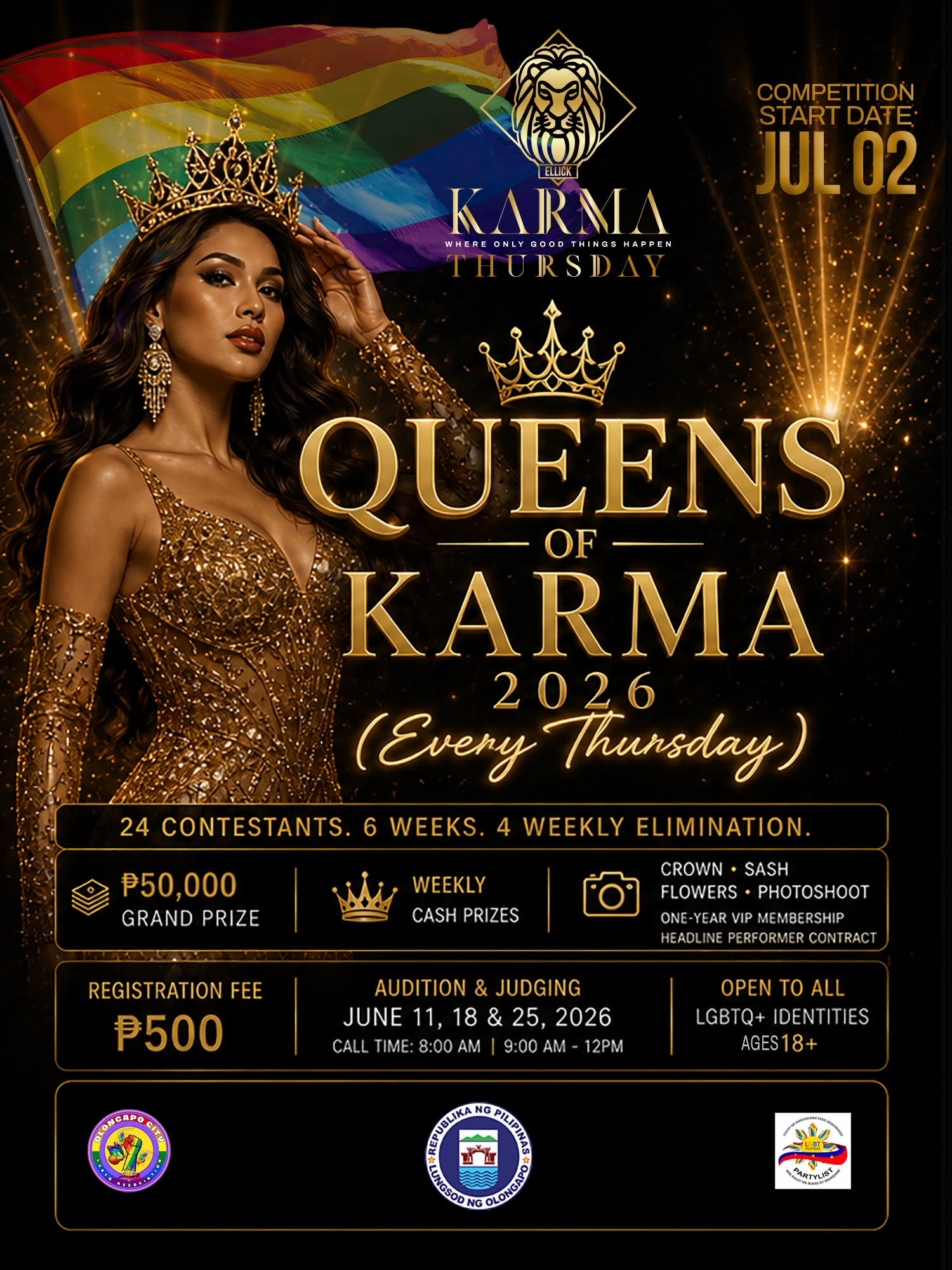 Queens of Karma 2026 flyer